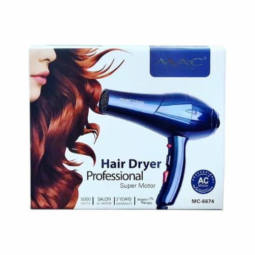 MAC STYLER HAIR DRYER PROFESSIONAL SUPER MOTOR MC-6674